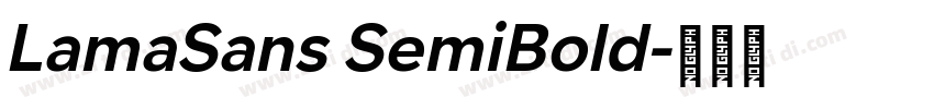 LamaSans SemiBold字体转换